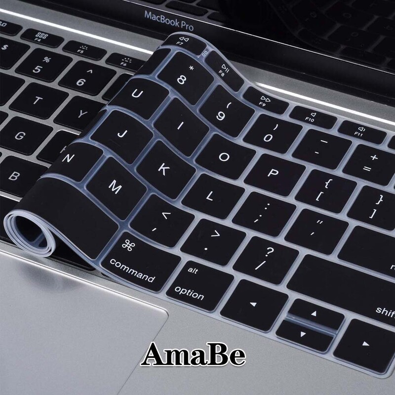 Ūdensizturīgs ASV izkārtojuma tastatūras vāciņš Apple Macbook 12" (A1534) / 2016 PRO 13" A1708 (bez skārienjoslas) Macbook tastatūras vāciņš