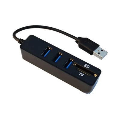 3/6 порта USB хъб 2.0 Мулти USB 2.0 хъб USB сплитер Високоскоростна поддръжка TF SD четец на карти Всичко в едно за PC Компютърни аксесоари