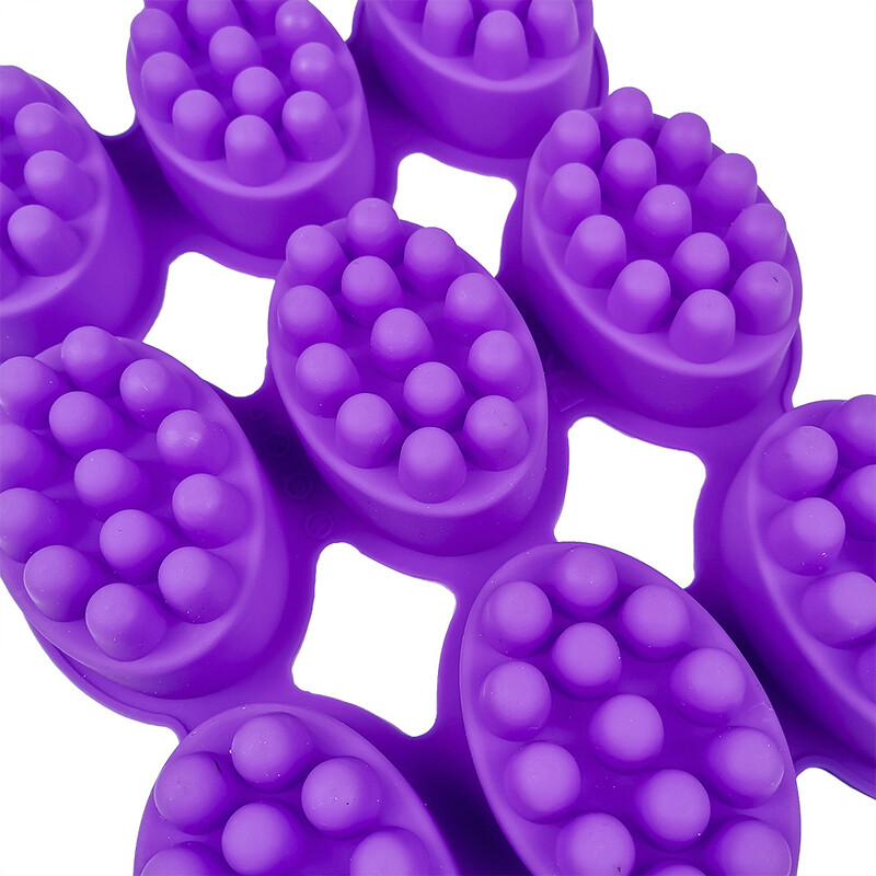 Silikonski kalupi za sapun DIY ručno rađeni alati za izradu štapića za masažu 3D ovalnog oblika Kalup za rukotvorine od smole za aromaterapiju eteričnim uljem