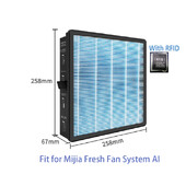 Filter čističky vzduchu pre systém ventilátora Xiaomi Mijia A1 Fresh Fan MJXFJ-150-A1 Stredne účinný vysokoúčinný kompozitný filter 258*258