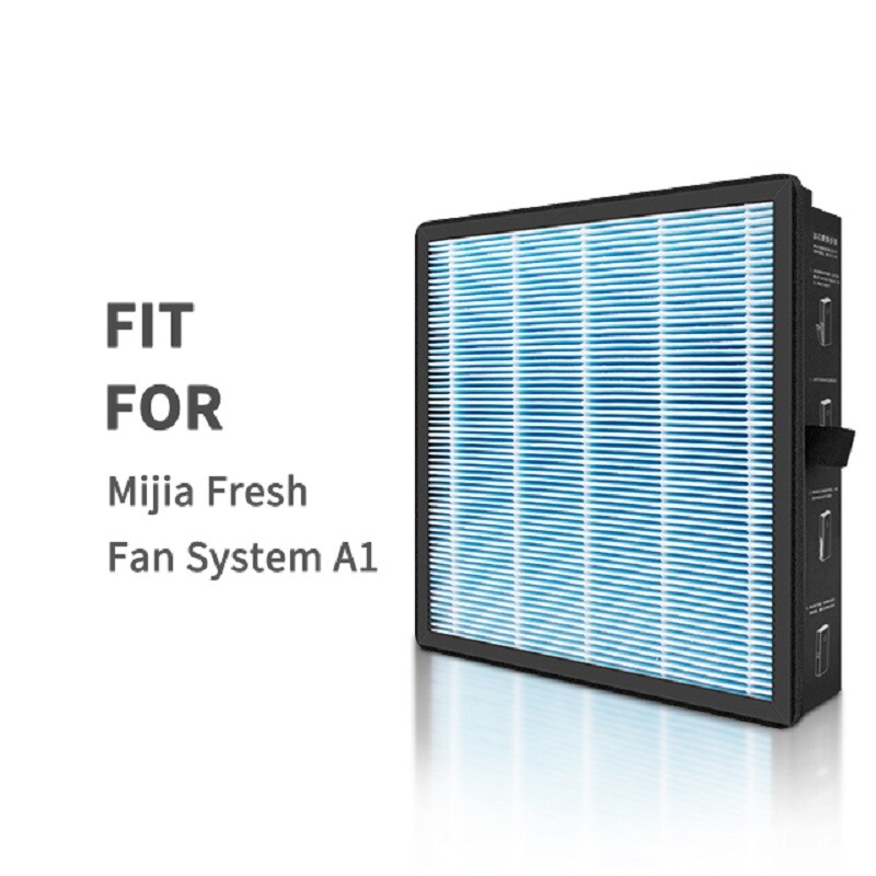 Filter čističky vzduchu pre systém ventilátora Xiaomi Mijia A1 Fresh Fan MJXFJ-150-A1 Stredne účinný vysokoúčinný kompozitný filter 258*258