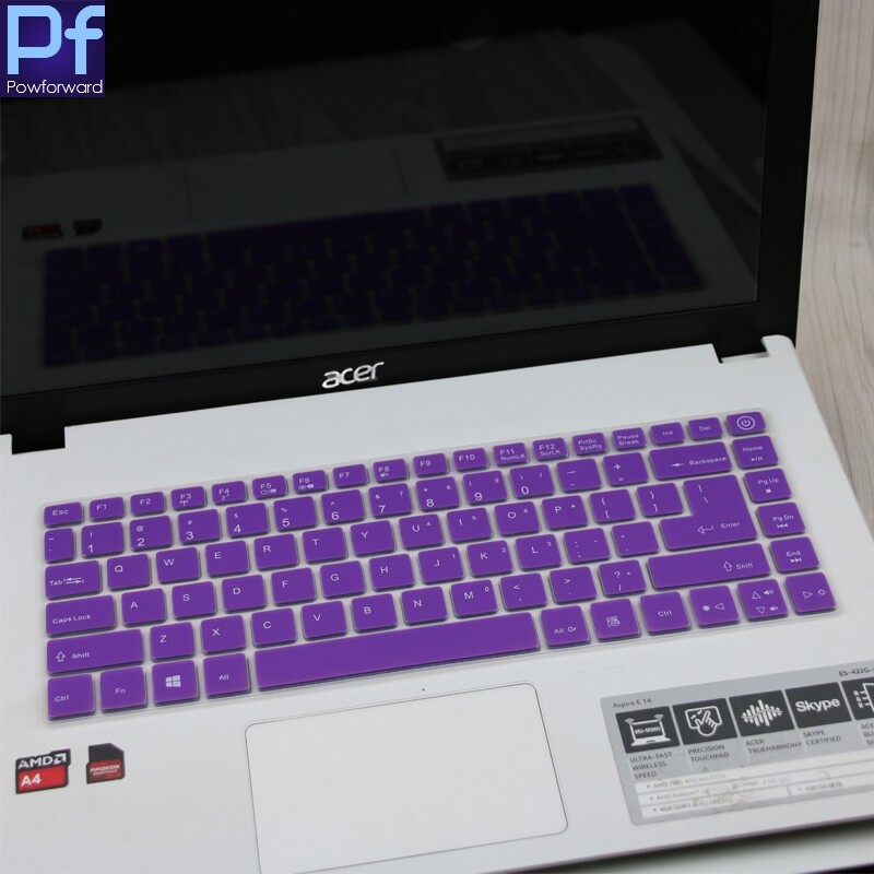 Piele de protecție pentru tastatură din silicon de 14 inchi pentru Acer Aspire E14 SF314 Swift 3 E5-432G K4000 TMP248 TMTX40 TMX349
