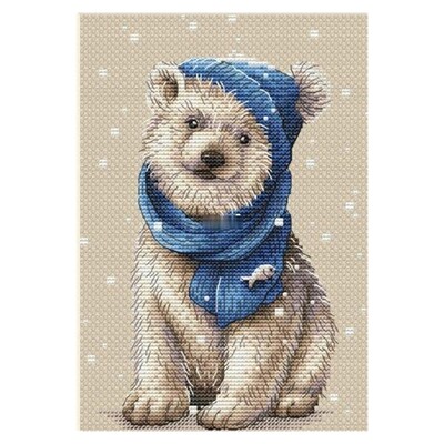 Mielas animacinių filmų megztinis gyvūnų serijos triušio kryžminio dygsnio rinkinys 18ct 14ct 11ct rankų siuvinėjimo medžiagų rinkinys