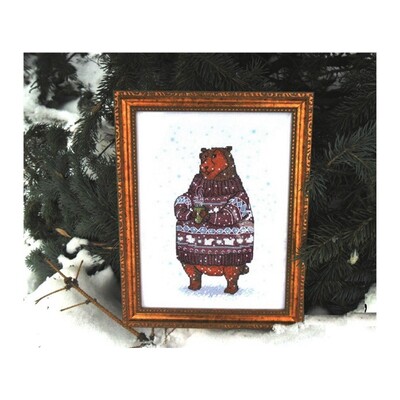 Mielas animacinių filmų megztinis gyvūnų serijos triušio kryžminio dygsnio rinkinys 18ct 14ct 11ct rankų siuvinėjimo medžiagų rinkinys