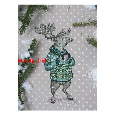 Mielas animacinių filmų megztinis gyvūnų serijos triušio kryžminio dygsnio rinkinys 18ct 14ct 11ct rankų siuvinėjimo medžiagų rinkinys