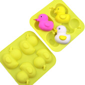 Anties silikoninė forma muilui 3D animacinių filmų gyvūninių desertų kepimo formelės želė kreidelės žvakės formos Moule savon gaminimo reikmenys formelės