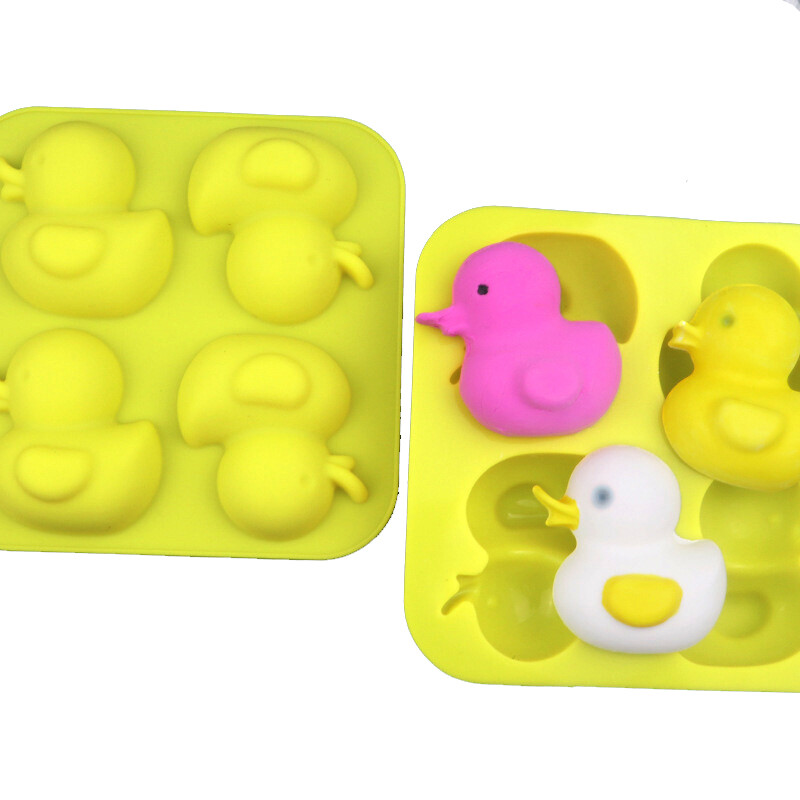 Anties silikoninė forma muilui 3D animacinių filmų gyvūninių desertų kepimo formelės želė kreidelės žvakės formos Moule savon gaminimo reikmenys formelės