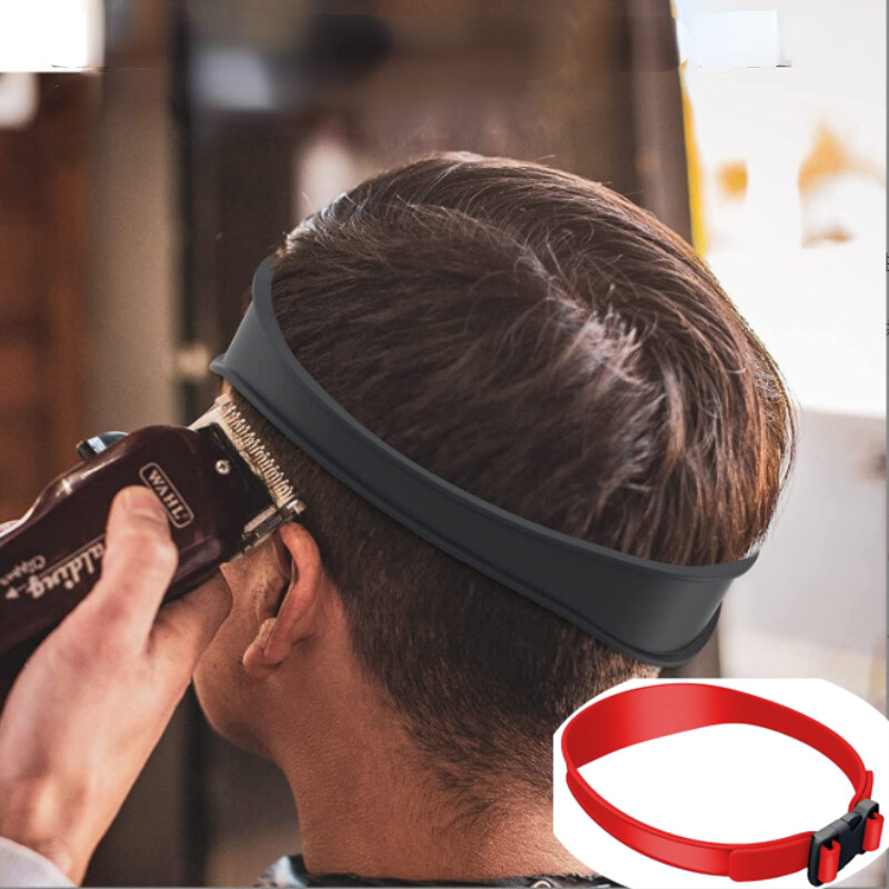 DIY šablon za podrezivanje kose Traka za šišanje Prozračna zakrivljena silikonska Vodič za podrezivanje kose za dječake i muškarce