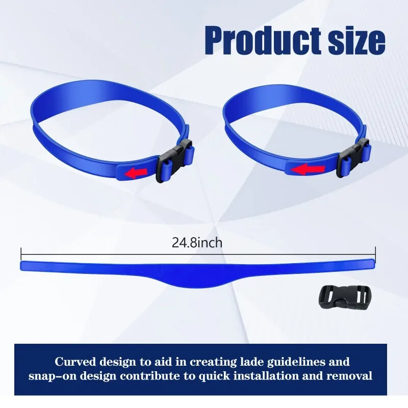 DIY šablon za podrezivanje kose Traka za šišanje Prozračna zakrivljena silikonska Vodič za podrezivanje kose za dječake i muškarce