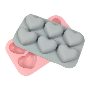 Cavities Valentine Heart Καλούπι σιλικόνης για σαπούνι DIY Love Soap Making Σοκολάτα ψησίματος Φόρμα κεριών Δώρα Προμήθειες χειροτεχνίας Διακόσμηση σπιτιού