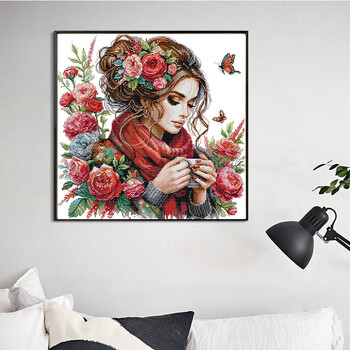 Joy Sunday Counted Cross Stitch Complete Kit DMC Κέντημα Κλωστή Μοτίβο σχήματος 16CT 14CT 11CT Printed Fabric Διακόσμηση σπιτιού