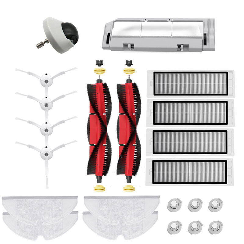 Visas komplektas, skirtas Xiaomi Roborock visos serijos dulkių siurbliui S5 / S6 Max Pure Maxv S50 S60 Xiaowa E35 Mi Robot Brush Filter Mop
