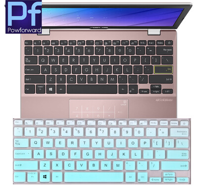 Skirta ASUS Vivobook Go 12 E210KA E210MA E210M E210K E210 KA MA silikoninės nešiojamojo kompiuterio klaviatūros Cove Skin