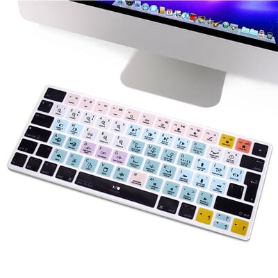 Silikónový kryt klávesnice HRH Shortcut Hotkey, rozloženie EÚ, pre Apple iMac Wireless Magic Keyboard 2. generácie MLA22LL/A, model A1644