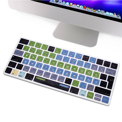 Silikónový kryt klávesnice HRH Shortcut Hotkey, rozloženie EÚ, pre Apple iMac Wireless Magic Keyboard 2. generácie MLA22LL/A, model A1644