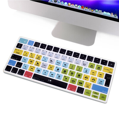 Silikónový kryt klávesnice HRH Shortcut Hotkey, rozloženie EÚ, pre Apple iMac Wireless Magic Keyboard 2. generácie MLA22LL/A, model A1644