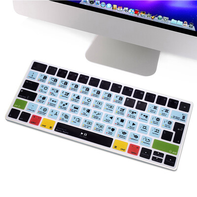 Silikónový kryt klávesnice HRH Shortcut Hotkey, rozloženie EÚ, pre Apple iMac Wireless Magic Keyboard 2. generácie MLA22LL/A, model A1644