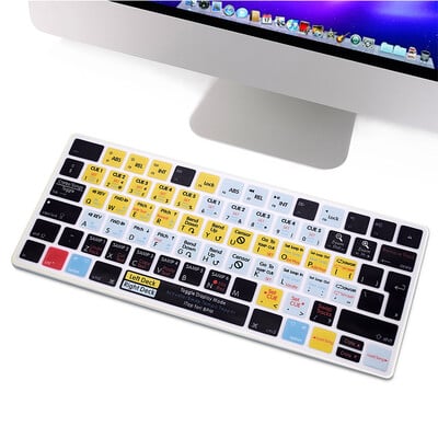 Silikónový kryt klávesnice HRH Shortcut Hotkey, rozloženie EÚ, pre Apple iMac Wireless Magic Keyboard 2. generácie MLA22LL/A, model A1644