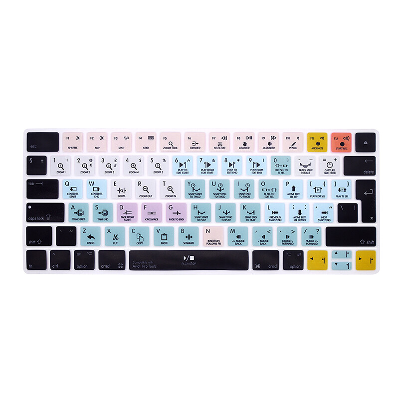 Silikónový kryt klávesnice HRH Shortcut Hotkey, rozloženie EÚ, pre Apple iMac Wireless Magic Keyboard 2. generácie MLA22LL/A, model A1644
