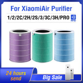 „Xiaomi“ oro valytuvui Mi 2 2C 2H 2S 3 3C 3H Pro oro valytuvui Antibakterinis pakaitinis anglies HEPA filtras