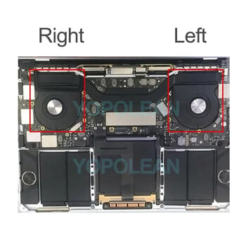 Оригинален комплект вентилатори за охлаждане на лаптоп за MacBook Pro Retina 13\