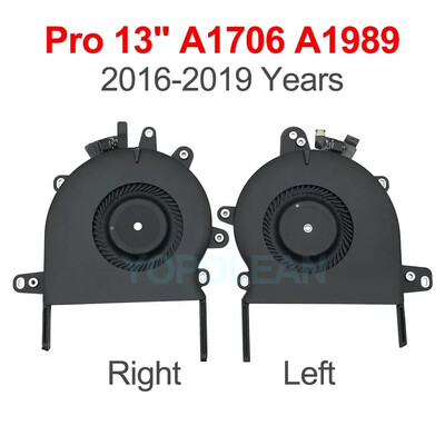 Originalus nešiojamojo kompiuterio aušintuvo ventiliatoriaus rinkinys, skirtas MacBook Pro Retina 13" 15" A1706 A1707 A1708 CPU aušinimo ventiliatorius 2016 2017 m.