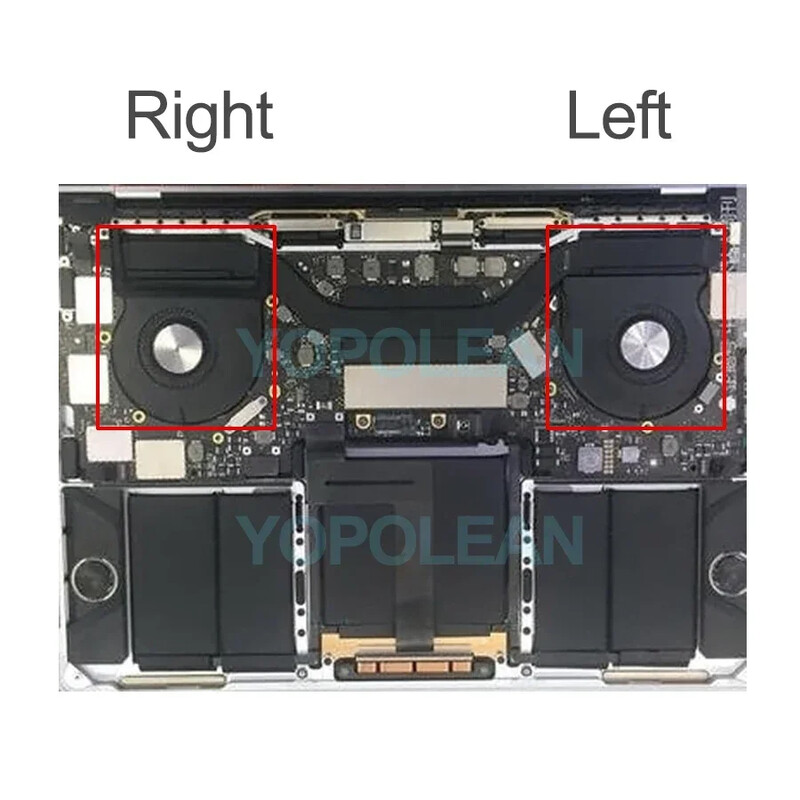 Originalus nešiojamojo kompiuterio aušintuvo ventiliatoriaus rinkinys, skirtas MacBook Pro Retina 13" 15" A1706 A1707 A1708 CPU aušinimo ventiliatorius 2016 2017 m.