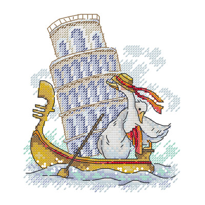 Džiaugsmo sekmadienio kryžminio dygsnio rinkinys, ančių mylėtojo kelionė, 14CT atspausdintas siuvinėjimo kryželiu rinkinys, rankdarbiai, pramogos namuose