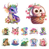 20*20cm Animals serijos kryžminio dygsnio rinkinys spausdinta drobė pilna siuvinėjimo ekovatos siūlai 18CT namų dekoro tapybos siuvinėjimo rinkinys