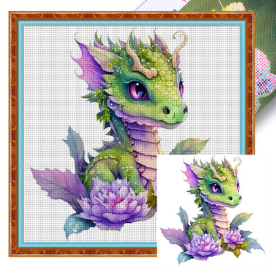 20*20cm Animals serijos kryžminio dygsnio rinkinys spausdinta drobė pilna siuvinėjimo ekovatos siūlai 18CT namų dekoro tapybos siuvinėjimo rinkinys