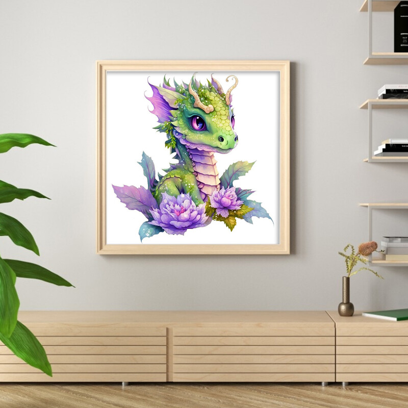 20*20cm Animals serijos kryžminio dygsnio rinkinys spausdinta drobė pilna siuvinėjimo ekovatos siūlai 18CT namų dekoro tapybos siuvinėjimo rinkinys