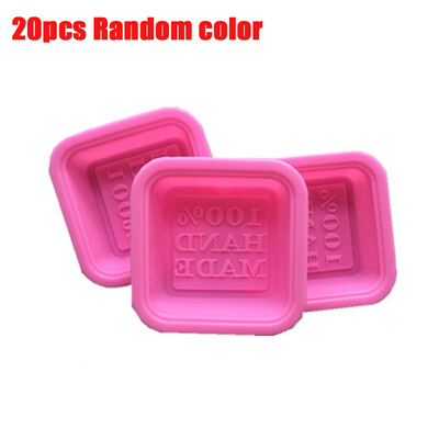 20/10PCS kalupi za sapun za pećnicu ručno rađeni silikonski zanati slatki zanat umjetnički četvrtasti silikonski za pećnicu ručno izrađeni kalupi za sapun diy alat