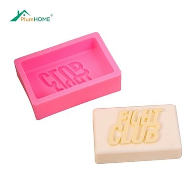 Fight Club szappan szilikon forma téglalap fürdőbomba lotion rúd készítési kellékek Moule Savon Molde Jabon torta cipós tepsi tartozékok