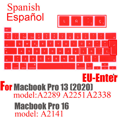 Za Apple laptop tipkovnica zaštitna folija Macbook pro13/16 M1 2020 A2338A2889A2251A2141 Čile Španjolska Peru silikonska maska tipkovnice