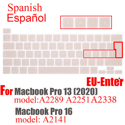 Za Apple laptop tipkovnica zaštitna folija Macbook pro13/16 M1 2020 A2338A2889A2251A2141 Čile Španjolska Peru silikonska maska tipkovnice