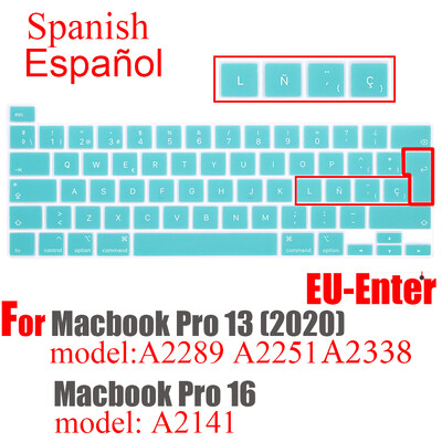 Za Apple laptop tipkovnica zaštitna folija Macbook pro13/16 M1 2020 A2338A2889A2251A2141 Čile Španjolska Peru silikonska maska tipkovnice