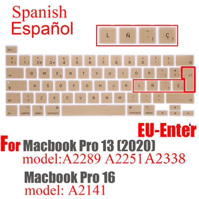 Za Apple laptop tipkovnica zaštitna folija Macbook pro13/16 M1 2020 A2338A2889A2251A2141 Čile Španjolska Peru silikonska maska tipkovnice