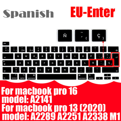 Za Apple laptop tipkovnica zaštitna folija Macbook pro13/16 M1 2020 A2338A2889A2251A2141 Čile Španjolska Peru silikonska maska tipkovnice