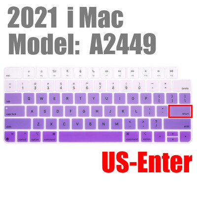 Apple iMAC klaviatuurikaanele (2021. aasta väljalase) A2449 Magic Keyboard Stickers Protector Silikoonist Bluetoothi klaviatuuriümbris USA tüüpi