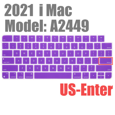 Apple iMAC klaviatuurikaanele (2021. aasta väljalase) A2449 Magic Keyboard Stickers Protector Silikoonist Bluetoothi klaviatuuriümbris USA tüüpi