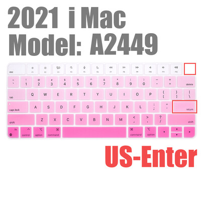 Apple iMAC klaviatuurikaanele (2021. aasta väljalase) A2449 Magic Keyboard Stickers Protector Silikoonist Bluetoothi klaviatuuriümbris USA tüüpi