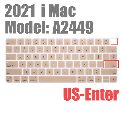 Apple iMAC klaviatuurikaanele (2021. aasta väljalase) A2449 Magic Keyboard Stickers Protector Silikoonist Bluetoothi klaviatuuriümbris USA tüüpi
