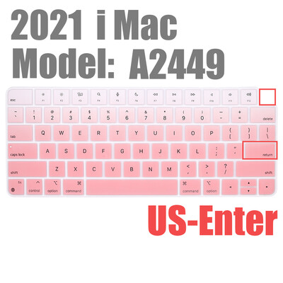 Apple iMAC klaviatuurikaanele (2021. aasta väljalase) A2449 Magic Keyboard Stickers Protector Silikoonist Bluetoothi klaviatuuriümbris USA tüüpi