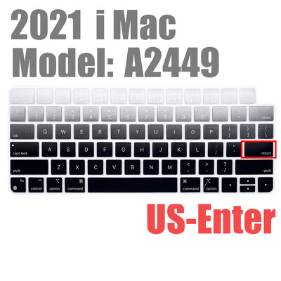 Apple iMAC klaviatuurikaanele (2021. aasta väljalase) A2449 Magic Keyboard Stickers Protector Silikoonist Bluetoothi klaviatuuriümbris USA tüüpi
