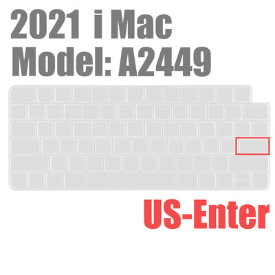 Apple iMAC klaviatuurikaanele (2021. aasta väljalase) A2449 Magic Keyboard Stickers Protector Silikoonist Bluetoothi klaviatuuriümbris USA tüüpi