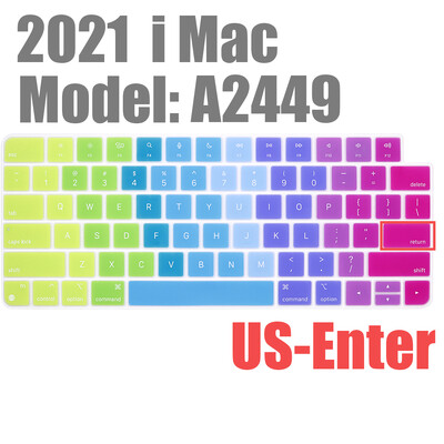 Apple iMAC klaviatuurikaanele (2021. aasta väljalase) A2449 Magic Keyboard Stickers Protector Silikoonist Bluetoothi klaviatuuriümbris USA tüüpi