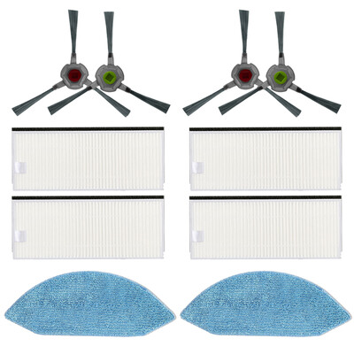 Glavna/bočna četka HEPA krpa za brisanje filtra za Ecovacs Deebot OZMO U2 DGN22 U2 Pro Robot usisivač Dodaci Zamjenski dijelovi