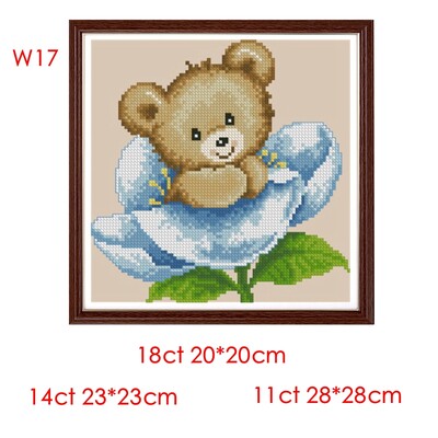 Kit pânză imprimată cu punct în cruce Magic Shadowy House 11CT14CT18CT Kit material pentru broderie chinezească realizată manual Halloween