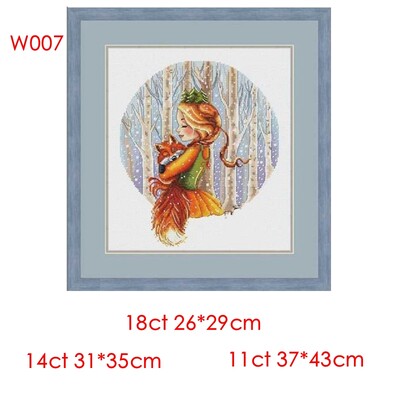 Kit pânză imprimată cu punct în cruce Magic Shadowy House 11CT14CT18CT Kit material pentru broderie chinezească realizată manual Halloween