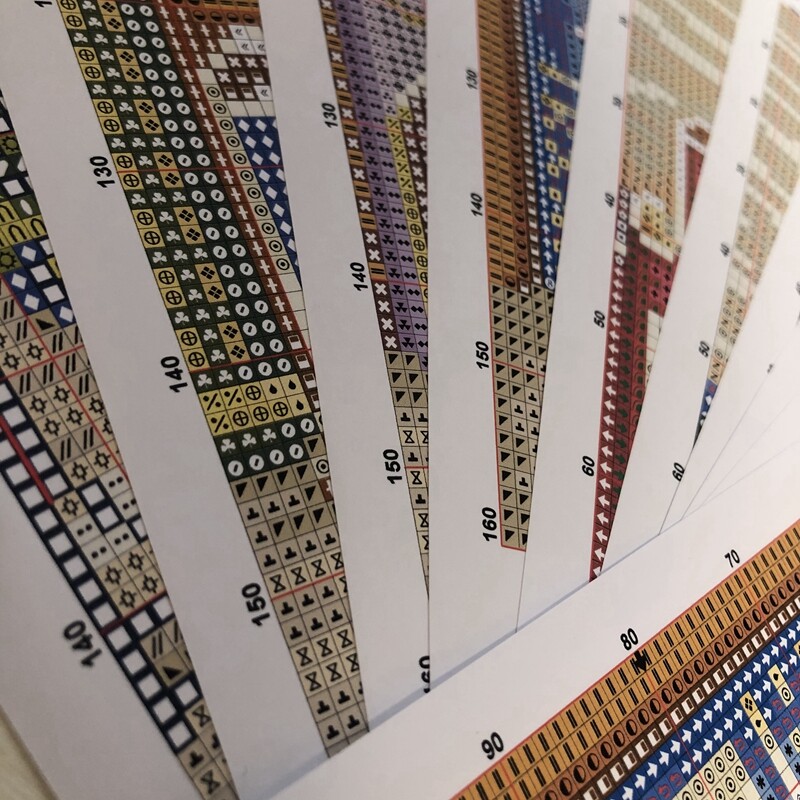 Kit pânză imprimată cu punct în cruce Magic Shadowy House 11CT14CT18CT Kit material pentru broderie chinezească realizată manual Halloween